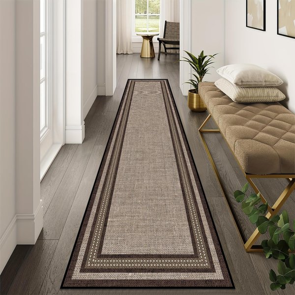 Minimalistyczny Dywanik Do Korytarza, AntypośLizgowa I Zmywalna DłUga Mata PodłOgowa, PrzedpokóJ, Kuchnia, Dekoracja W Stylu Wiejskim 60X200Cm 24X80Inch-image
