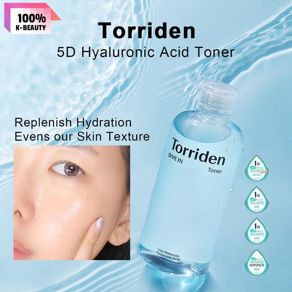 Torriden Dive In Tonik Z NiskocząSteczkowym Kwasem Hialuronowym 300Ml Beige-image