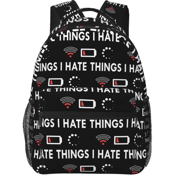 Cosas Divertidas Que He Impreso Mochila Escolar Para Estudiantes Bolso Escolar Mochila De Senderismo Viajes Mochila De DíA Para Hombres Mujeres Moda Bolso Para Libros Bolsos De Hombro One Size-image