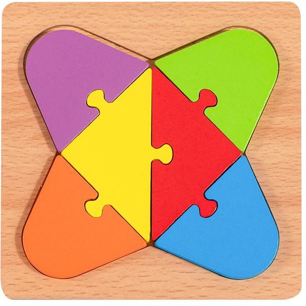 Wysokiej JakośCi Drewniane KształTy Geometryczne Wczesne Poznanie Puzzle Plansza Gra Matematyczna Montessori Nauka Dziecka Edukacyjne Dla Dzieci Zabawki-image