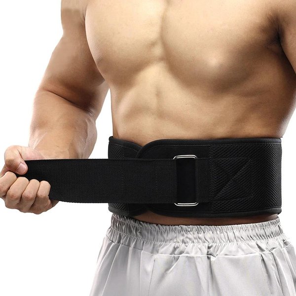 CinturóN De Levantamiento De Pesas Ajustable Con Cierre AutomáTico Para Sentadillas Peso Muerto Gimnasio Fitness Entrenamiento Soporte L Negro-image