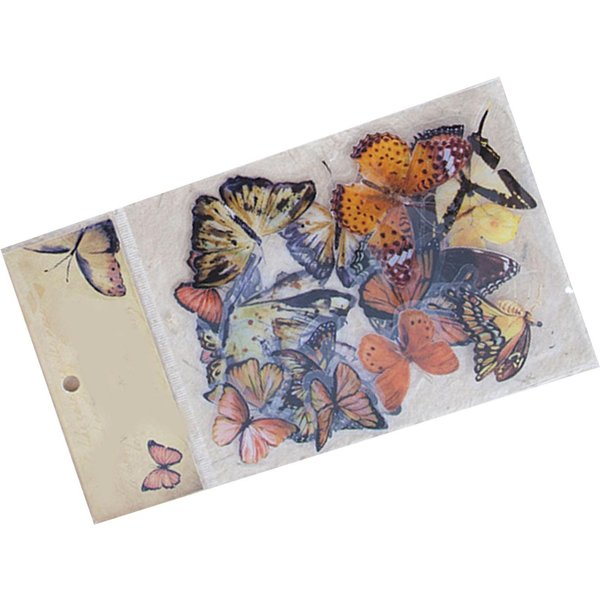 40 Hojas Pegatinas De Mariposas Vintage Autoadhesivas PET Pegatinas De Mariposas Para ÁLbumes De Recortes Cuadernos-image