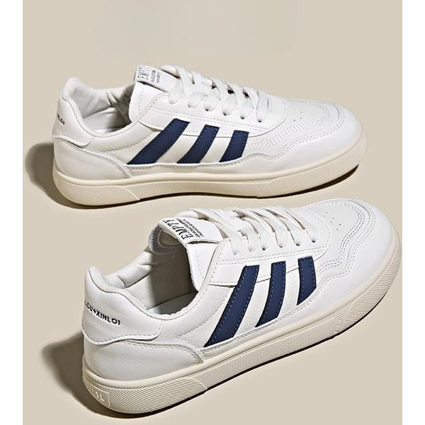 Zapatos Blancos PequeñOs De Cuero Para Mujer, Zapatos De Primavera, Nuevos, VersáTiles, De Suela Plana, Informales, Deportivos, Zapatos De Entrenamiento Alemanes De Suela Blanda, Zapatos De Tabla 40-image