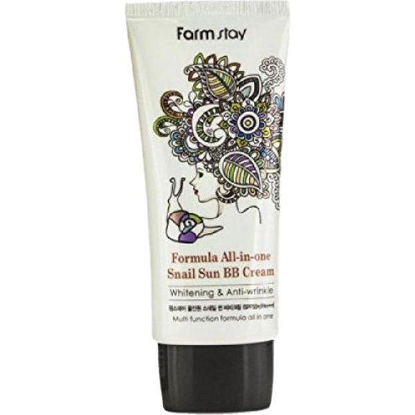 Farm Stay All In One Snail Sun BB Cream SPF50+ Pa+++ 50G (3 Opciones) 1Pcs-image