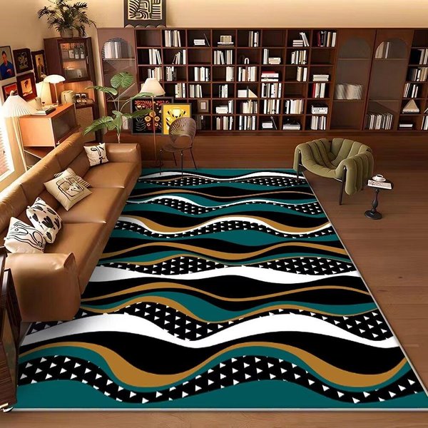 Skandynawski Abstrakcyjny Geometryczny Dywan Do Dekoracji Salonu Modny Gabinet Sofa Boczna Mata PodłOgowa Dywany Wielkopowierzchniowe Do Sypialni MięKkie 60*90Cm-image