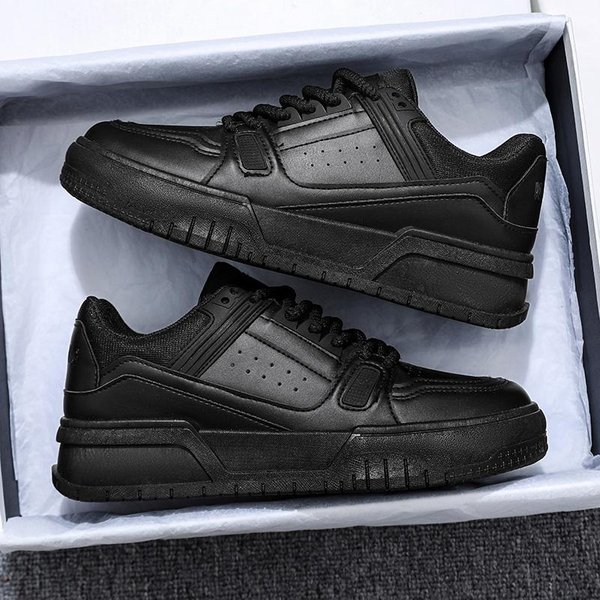 Zapatos Deportivos Blancos VersáTiles De Moda Para Hombre Plataforma Suela Gruesa Zapatillas Casuales Transpirables Ligeros Zapatos Para Correr Zapatillas De Tenis 39 Gray-image