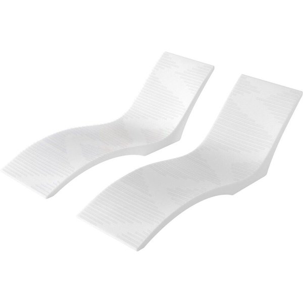 Tumbonas Para Piscina 2 Piezas Tumbona Chaise Estante Para Tomar El Sol Dentro De La Piscina Tumbona-image