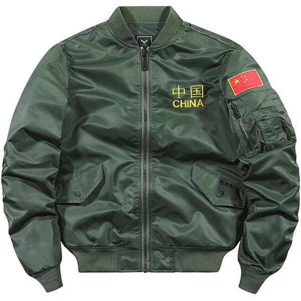 Nowa ChińSka Moda Kurtka Bomberka Ma1 Sił Powietrznych MęSka Haftowana Kurtka Baseballowa DużY Rozmiar WiatróWka Toolingowa 4XL Gray-image