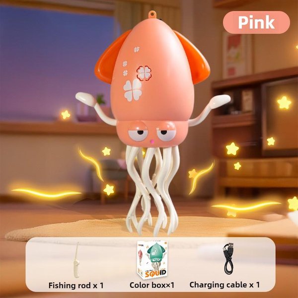 Juguetes EléCtricos De Calamar BailaríN Para NiñOs Sonido Y Luces EvitacióN De ObstáCulos Gateo SimulacióN Pulpo Bebé Juguete Interactivo Divertido Brown-image