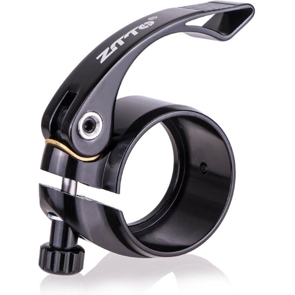 Ztto Zacisk Sztycy Rowerowej Rower Ze Stopu Aluminium Quick Release Sztyca KołNierz 39.8Mm/40.8Mm Do RoweróW SkłAdanych 40.8Mm Czarny-image