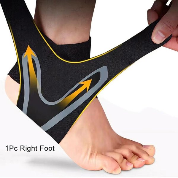 1 Pieza Tobillera De Soporte Manga EláStica De CompresióN Para Alivio Del Dolor De Fascitis Plantar Vendaje Para El Pie Calcetines Deportivos Envoltura Protectora XL-image