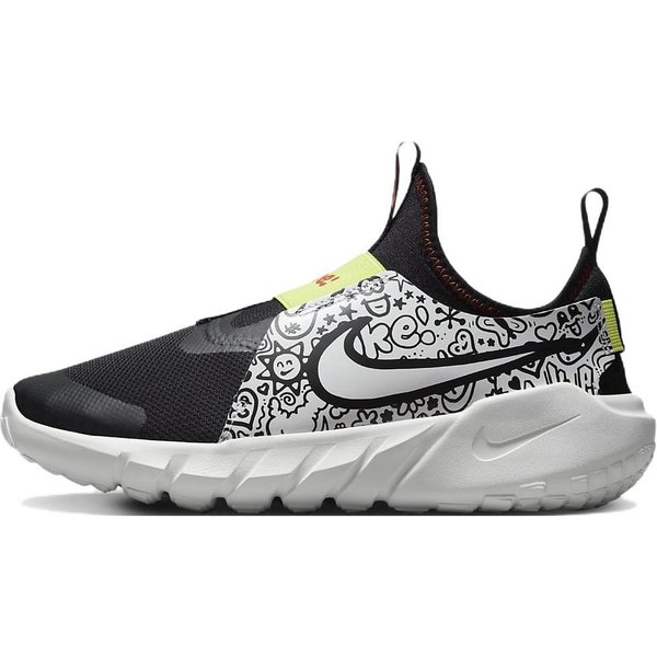Nike Flex Runner 2 JP GS Doodles DziecięCe Sneakersy Czarne Pikantna-Czerwień Jasny-Cytrynowy-Twist DV8253-001 36.5 Black-image