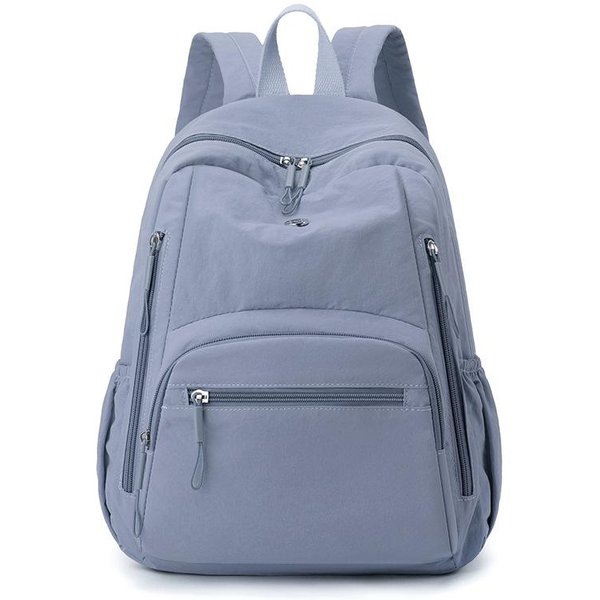 Mochila De Nailon Ligera, Impermeable Y De Gran Capacidad Para Mujer-image