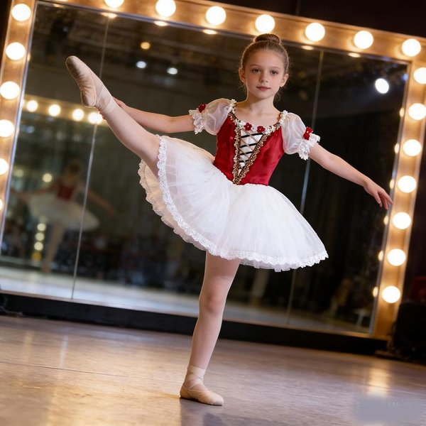 Disfraz De Ballet Para ActuacióN Infantil Falda TutÚ, Enagua De Ballet CláSico Para Adulto, Falda Voluminosa, Vestido De Gala, CompeticióN 130-image
