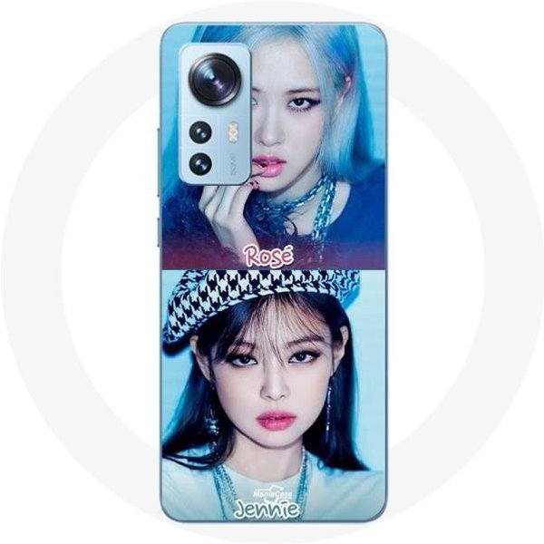 Funda Para Xiaomi Mi 12 / 12X Blackpink Grupo K-Pop Chicas Jennie Y Rosé Poster De Chicas Enamoradas The-image