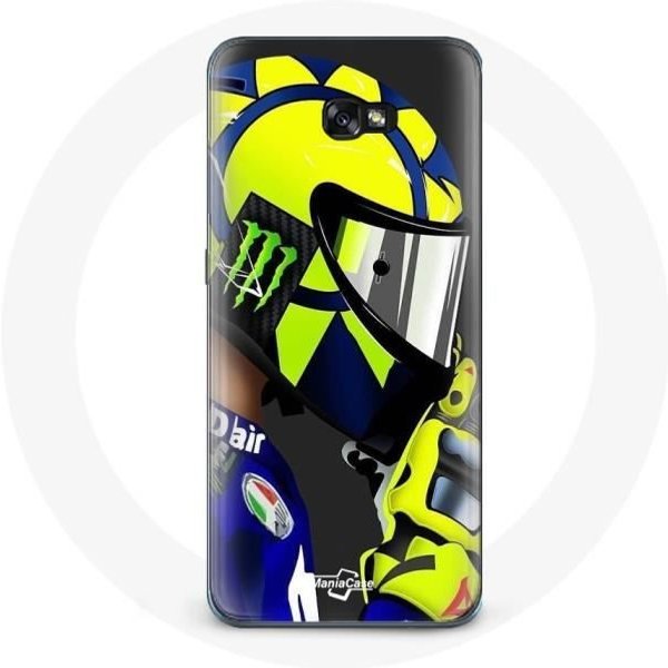 Funda - Maniacase - Samsung Galaxy A8 2016 - Valentino Rossi - Silicona - Flexible Negro-image