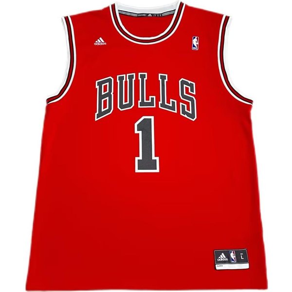Adidas X NBA Kolaboracja Rose Chicago Bulls Wygodna Koszulka Koszykarska Bez RęKawóW Unisex Czerwona 7818A-300-AEB1062 2XL-image