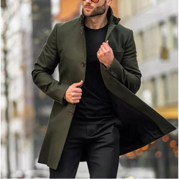 Abrigos, Blazers, Chaquetas De Hombre De OtoñO E Invierno 3XL Gray-image