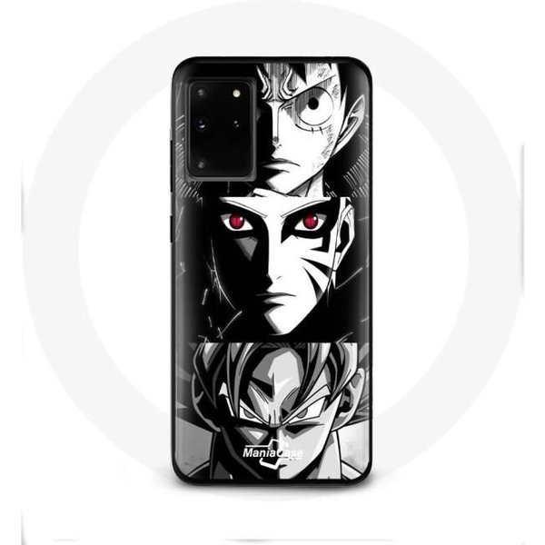 Funda - Maniacase - Samsung Galaxy S11 Plus - Blanco Y Negro - Anime Manga - Flexible Blanco-image