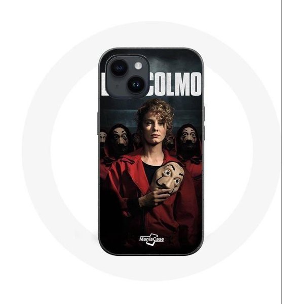 Funda Para Iphone 14 - Maniacase - La Casa De Papel - Flexible - Negra - Mixta-image