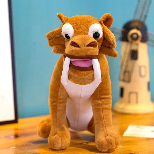 Juguete De Peluche Edad De Hielo Ardilla Mamut Elefante Tigre Dientes De Sable MuñEca MuñEca De Tela Regalo De CumpleañOs Para NiñOs 20Cm Brown-image