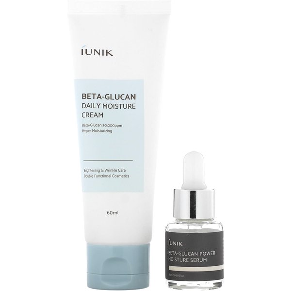 Iunik, Set De Cuidado De La Piel EdicióN Beta-Glucano, Crema Y Mini SéRum, Set De 2 Piezas White-image