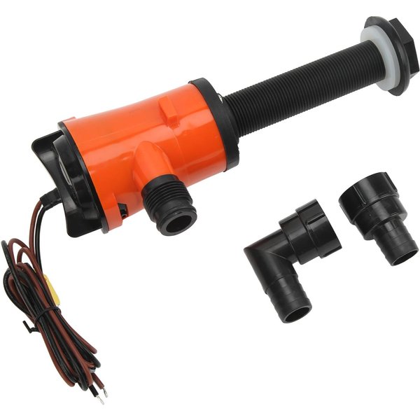 Aerator Pompa Do Zbiornika Na żYwe Ryby 800GPH 12V 4.0A PrzenośNa Zanurzalna Pompa Do Akwarium Dla ŁOdzi Morskiej-image