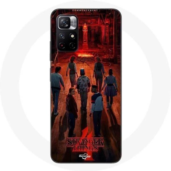 Funda - Maniacase - Redmi Note 11 5G - Flexible - DiseñO Stranger Things - Blanco-image