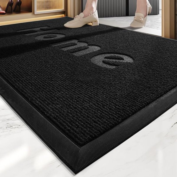 Nowoczesna Prosta Gumowa Mata PodłOgowa Poliester Komercyjny Hotel Supermarket Dywan Przeciwkurzowy Drzwi WejśCiowe Mata Drzwiowa 45*75Cm-image