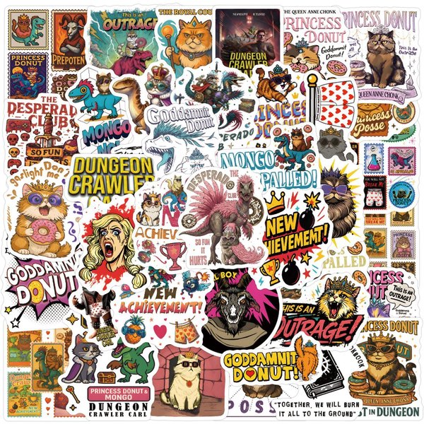 10/50 Sztuk Naklejki KsiężNiczka PąCzek Crawler Carl Na Laptop Scrapbooking Bagaż Gitara Kask DIY Graffiti Estetyczne Naklejki 50Pcs-image