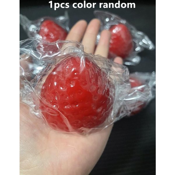 Taba Squishies Truskawka Owocowe Zabawki Do ŚCiskania Kawaii Lepkie Zabawka Antystresowa Fidget Prezent Idealny Dodatek Na Biurko Dla Dzieci DorosłYch-image