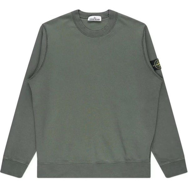 Stone Island Bluza Barwiona W Procesie Produkcji Musk MęSkie Bluzy Zielony 801563051-V0059 XL Gray-image