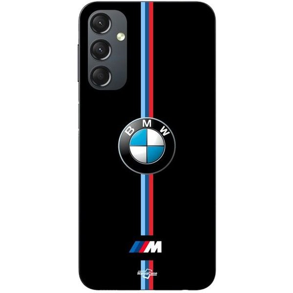Funda De TeléFono - Maniacase - Samsung Galaxy A14 - Color Negro - Silicona Tpu - Logo Bmw Negro-image