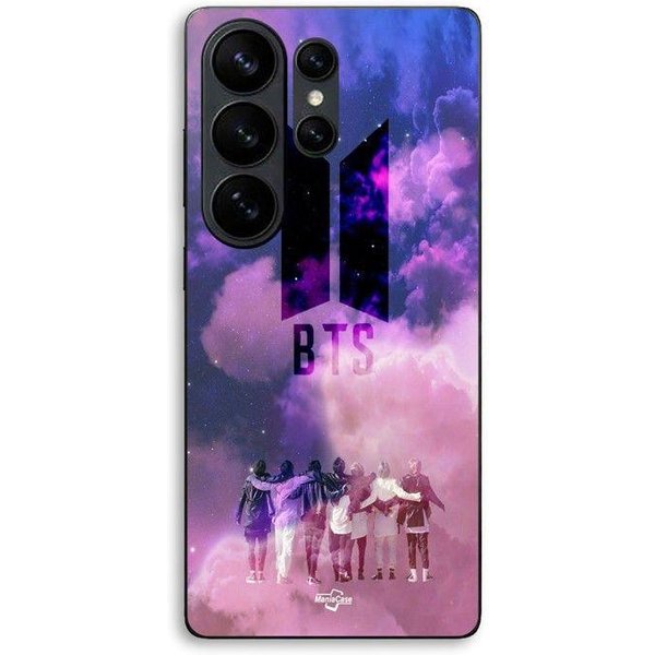 Etui - Maniacase - Samsung Galaxy S26 Ultra - Silikon Tpu - Czarne - Logo Bts Czarny-image