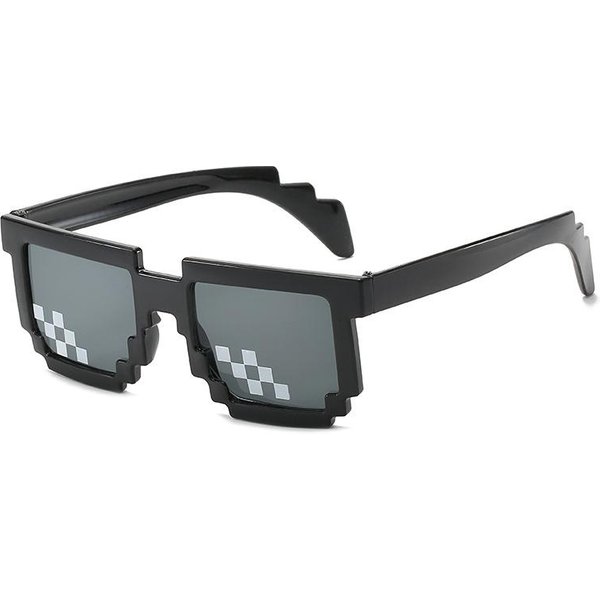 Nuevas Gafas De Sol De Moda Creeper Pixel Gafas Divertidas Para NiñOs NiñAs Novedad Gafas De Sol Mosaico Estilo De Moda Black-image