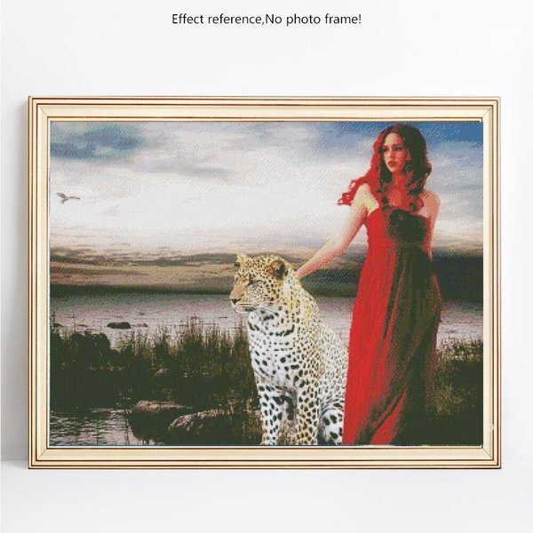Pintura Diamante 5D Taladro Completo Cuadrado NiñAs Bordado Diamante Animales Diamante 20X30-image