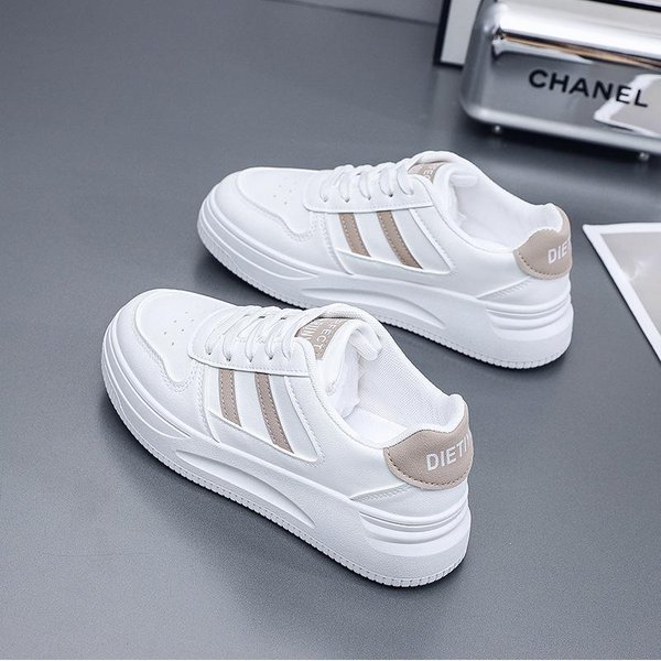 Zapatos Casuales Para Mujer, Zapatos Deportivos, Resistentes Al Desgaste Y Transpirables, Zapatos Blancos Para Mujer, Zapatillas De Tenis Para Mujer, Simples, Nuevas 35-image