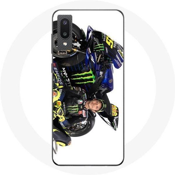 Funda - Valentino Rossi - Galaxy A02 - Flexible - ProteccióN - Piloto De Velocidad Blanco-image
