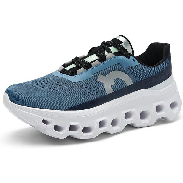 Zapatos De Tenis Para Hombre Para Exterior Suela Blanda Transpirables Casuales Deportivos Superficie De Malla Transpirables Acolchados Zapatillas Para Correr 42 Gray-image
