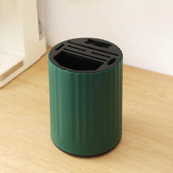 Organizador De Escurridor De Cubiertos, Soporte De Almacenamiento Multifuncional Para Cucharas, Tenedores Y Palillos, Caja De Almacenamiento Para Vajilla De Cocina Para El Hogar Beige-image