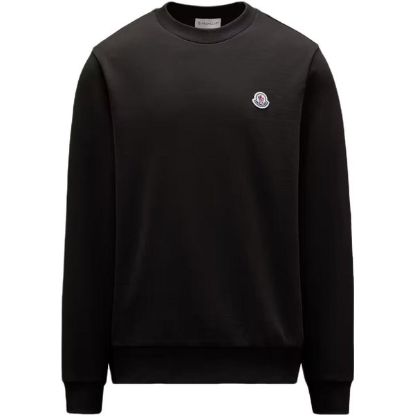 Sudadera De AlgodóN Con Parche De Logo Moncler SS26 Hombre Sudadera L10918G00051809KR999 L-image