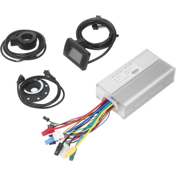 Kit De ConversióN Para Bicicleta EléCtrica 36V 48V 1000W 30A Controlador De Motor Sin Escobillas Pantalla M3 Acelerador De Pulgar-image