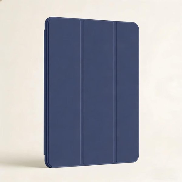 Dla Ipad Mini 7 (A17 Pro) / Ipad Mini 6 8,3-Calowy Pokrowiec Smart Flip Ze SkóRy PU Z Magnetycznym Stojakiem Automatyczne Budzenie/UśPienie Kolor Granatowy-image