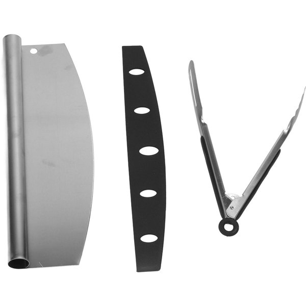 Cortador De Pizza Acero Inoxidable Grado Alimenticio Alta Nitidez DiseñO ErgonóMico Cortador De Pizza Basculante Con Gray-image