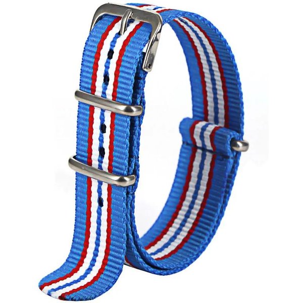 Sportowy Nylonowy Pasek Do Zegarka Dla Kobiet I MężCzyzn Pasek Do Zegarka 18Mm 20Mm 22Mm Wojskowy Sportowy Pasek Tkanina Nylonowy Pasek Do Zegarka Klamra Pasek 22MM&18-image