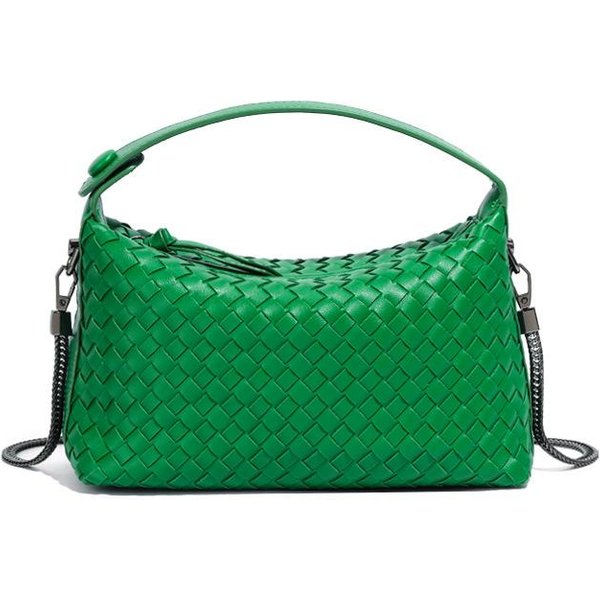 Bolso De Mujer Tejido A Mano, Fresco Y Dulce Bolso De Mano Para Fiambrera, Moderno Y A La Moda, VersáTil Bolso Bandolera De Un Solo Hombro Blue-image