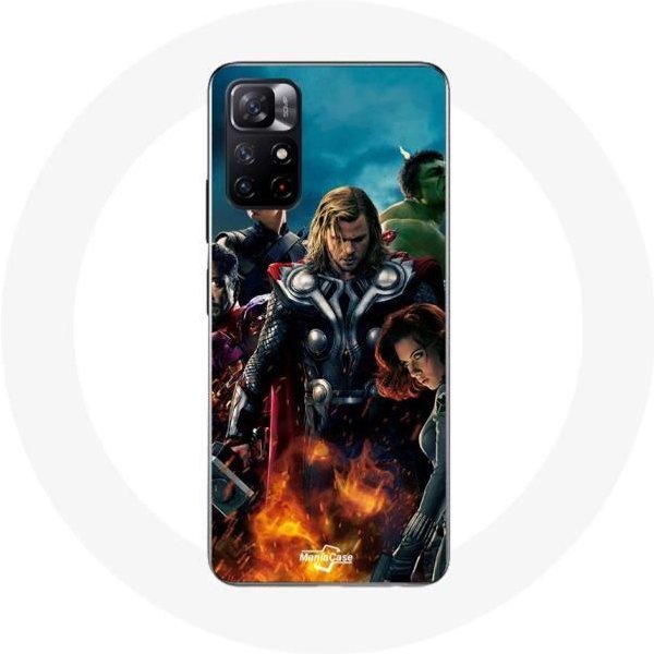 Funda - Xiaomi - Redmi Note 11S 5G - Flexible - Blanca - Vengadores-image