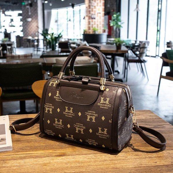 Vintage Torba BostońSka DużA Pojemność PrzenośNa Torba Poduszka Torba Na Jedno Ramię Torba Crossbody Dla Kobiet Gray-image