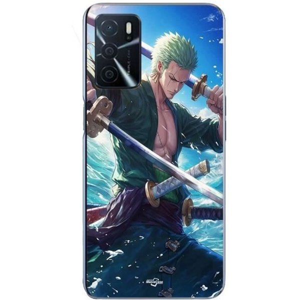 Coque Maniacase Pour Oppo A16 One Piece Roronoa Zoro EpéE Manga Anime-image