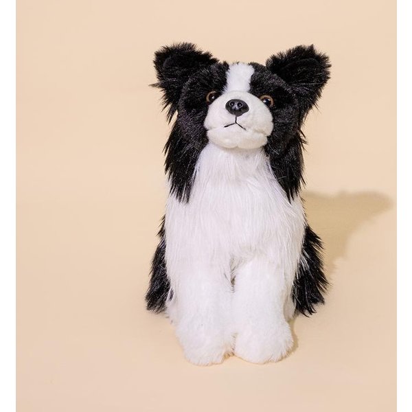 Symulacja Piesek Pluszowa Zabawka Wypchany Chihuahua Buldog Collie ZwierząTko Lalka Pluszak Towarzysz Prezent 22Cm-image